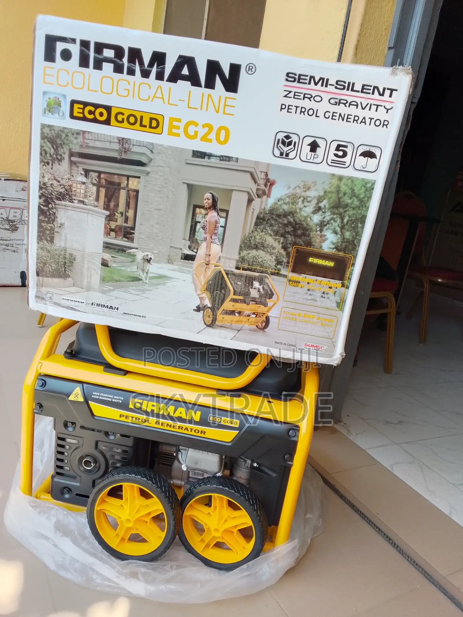 Durable Sumec Firman (Zero Gravity) Generator 4.5kva 8.5hp