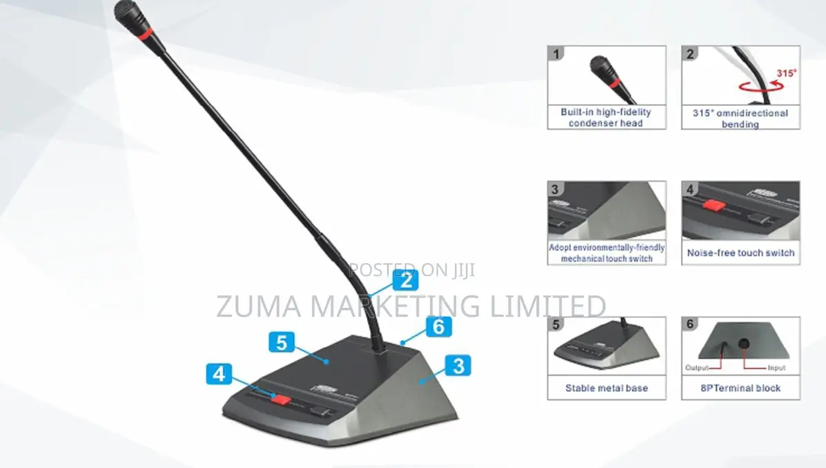 Wired Conferencing Delegate Microphone