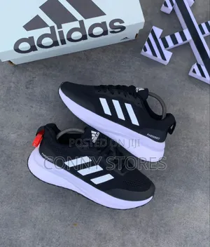 High Quality Adidas Pure Boost Black White Sneakers*