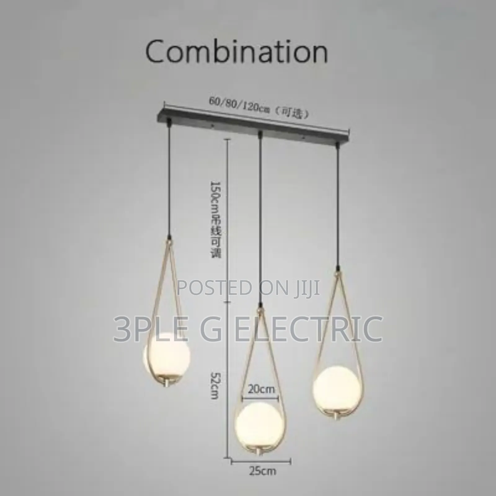 Post Morden Ceiling Mounted Light