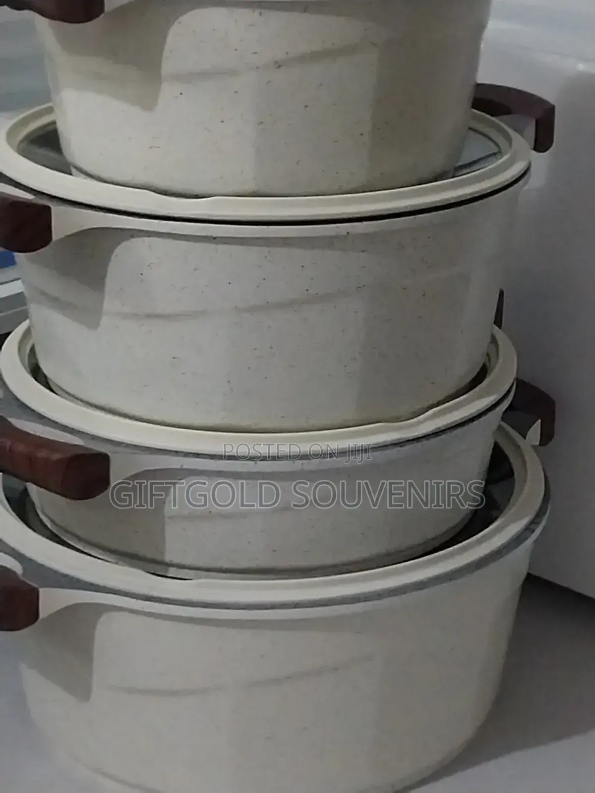 14pcs Quality Granite Cookware Set-off White