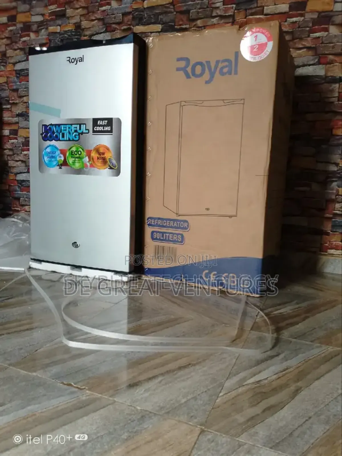 Brand New Royal 90L Table Top Refrigerator>>External>Silver>