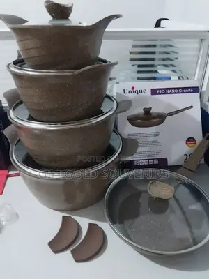 12pcs Granite Cookware Set- Brown