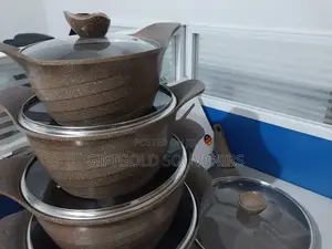 12pcs Granite Cookware Set- Brown
