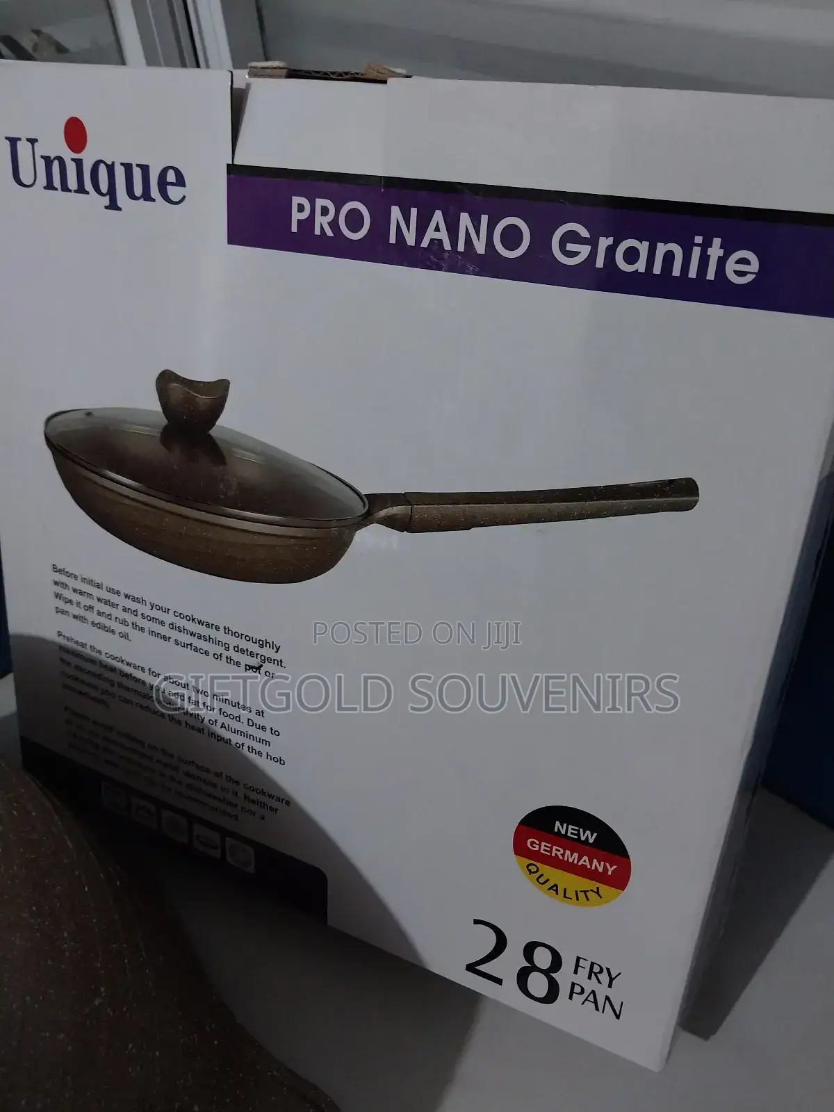 12pcs Granite Cookware Set- Brown