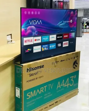 Brand New Hisense 43" Vidda Smart Tv>Bluetooth>Flameless>