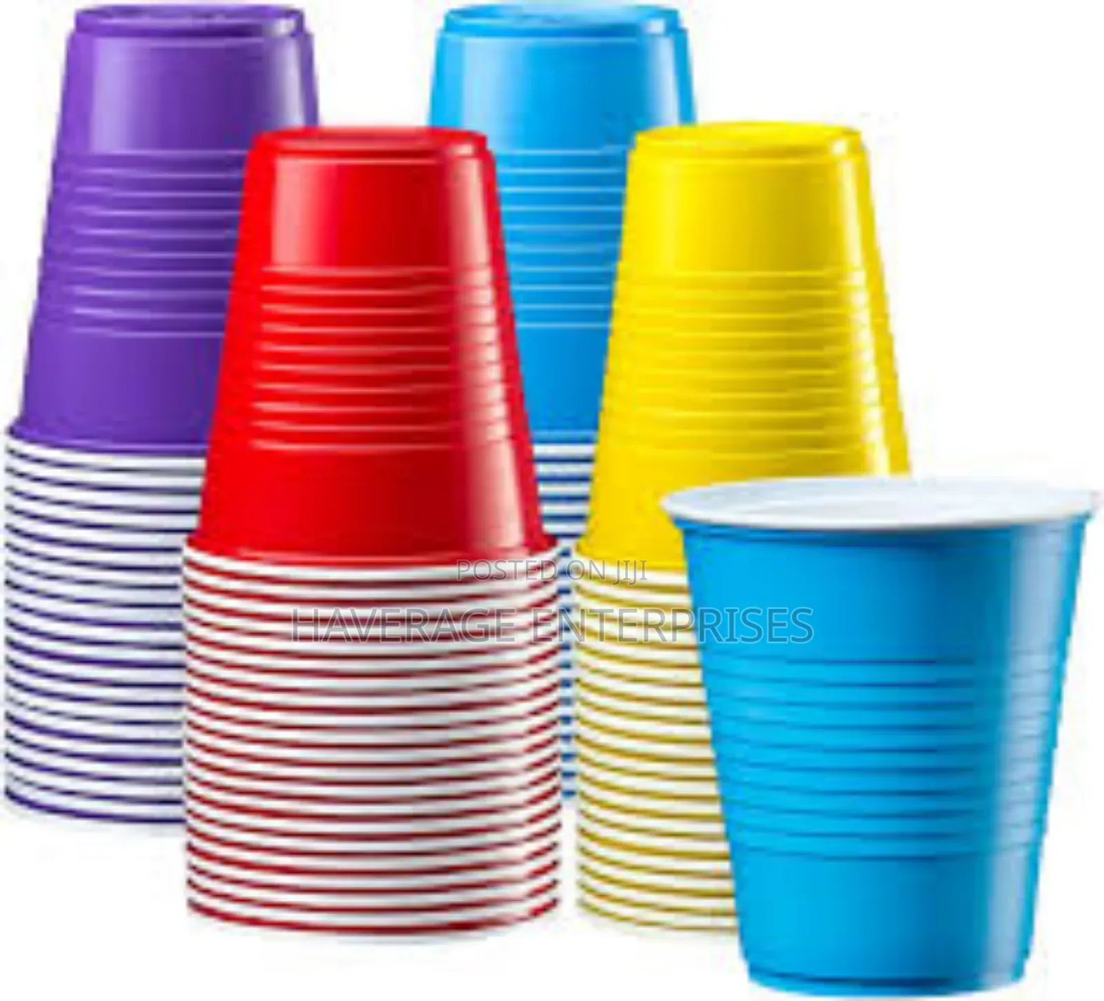 Disposable Cups
(Different Colours) 500pces