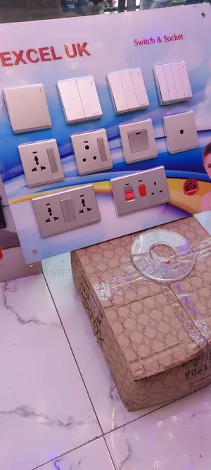 Silver Colour Excel Uk Switches and Sockets