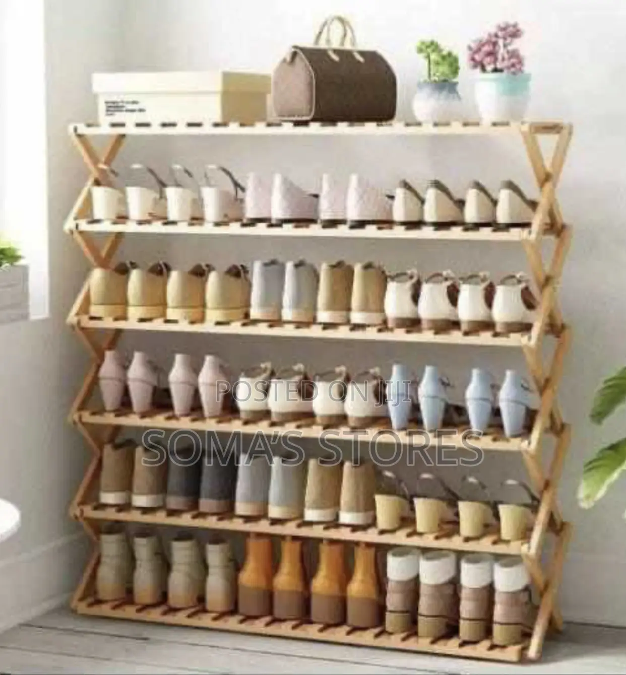 Wooden Shoe Rack