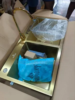 Mat Gold Double Sink