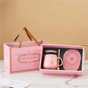 Ceramic Coffee Cup With Automatic Heating Pad