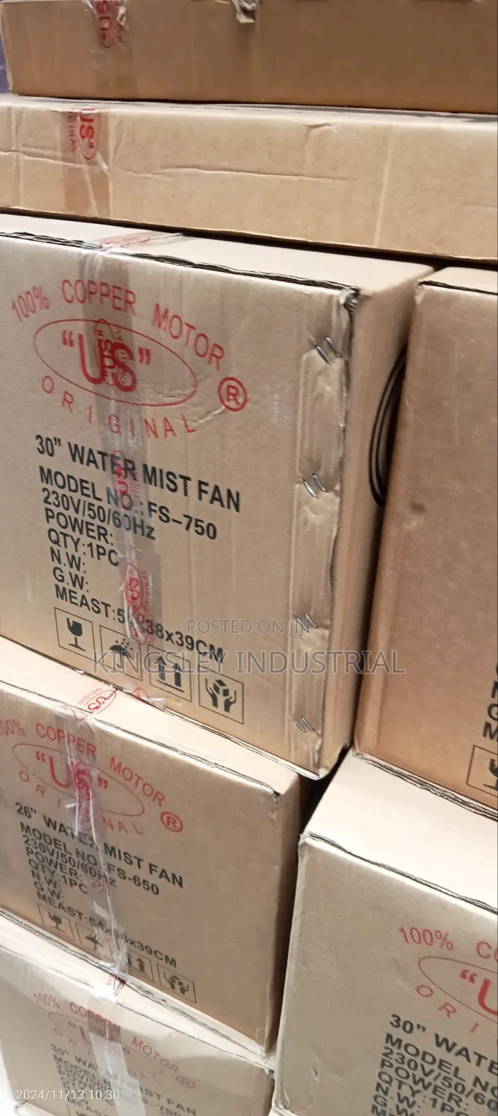 26'' Inches Water Mist Fan