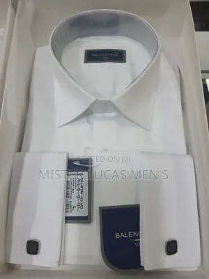 Balenciaga Plain White Men's Shirts Original