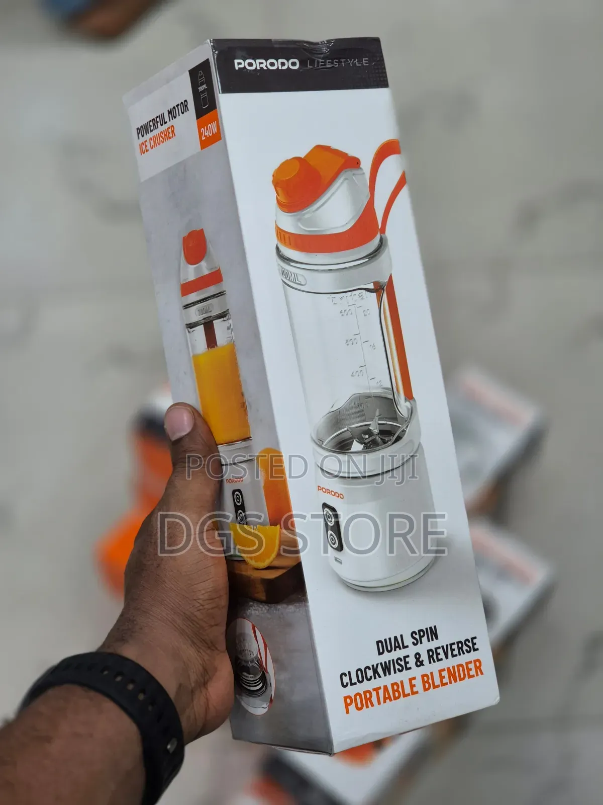 Porodo Dual Spin Clockwise Reverse Portable Blender