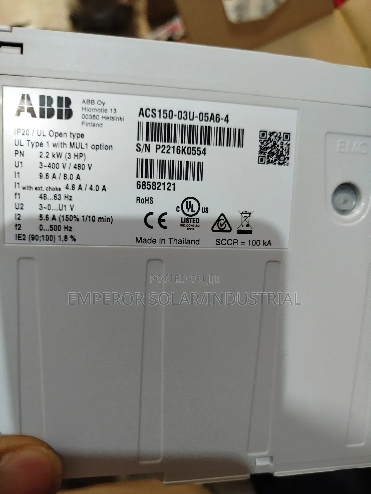 A/C Frequency Inverter Drive ABB. 2.2kw /3hp