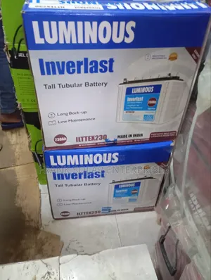 12v230ahms Luminous Inverlast Solar Tubular Battery