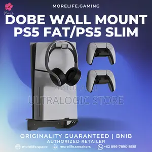 New Dobe Wall Mount, Bracket For Ps5, Ps5 Slim Console Stand