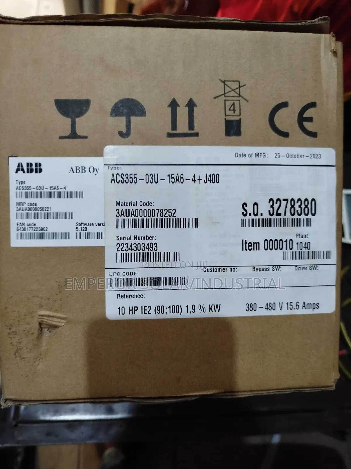 Frequency Drive Abb(VFD) 7.5kw /10hp