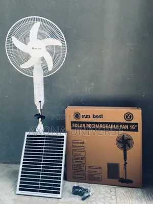 Sun Best Solar Rechargeable Fan 16"