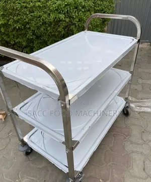 Stainless Steel Food Trolley (3 Layers)
