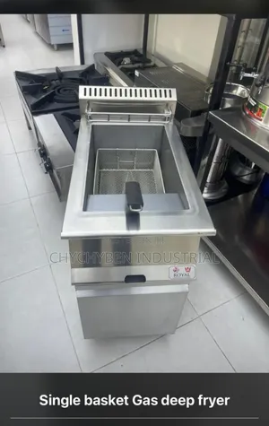 Single Basket Standing Gas Deep Fryer