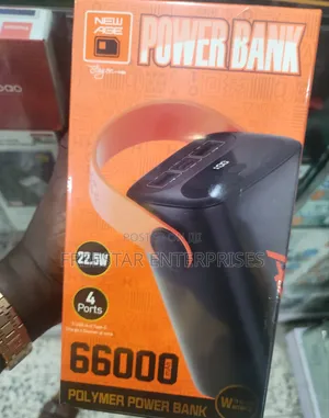 New Age 66000mah Power Bank. New Age 22.5W Power Bank.