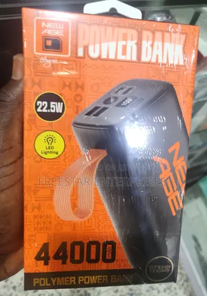 New Age 44000mah Power Bank. New Age 22.5W Power Bank.