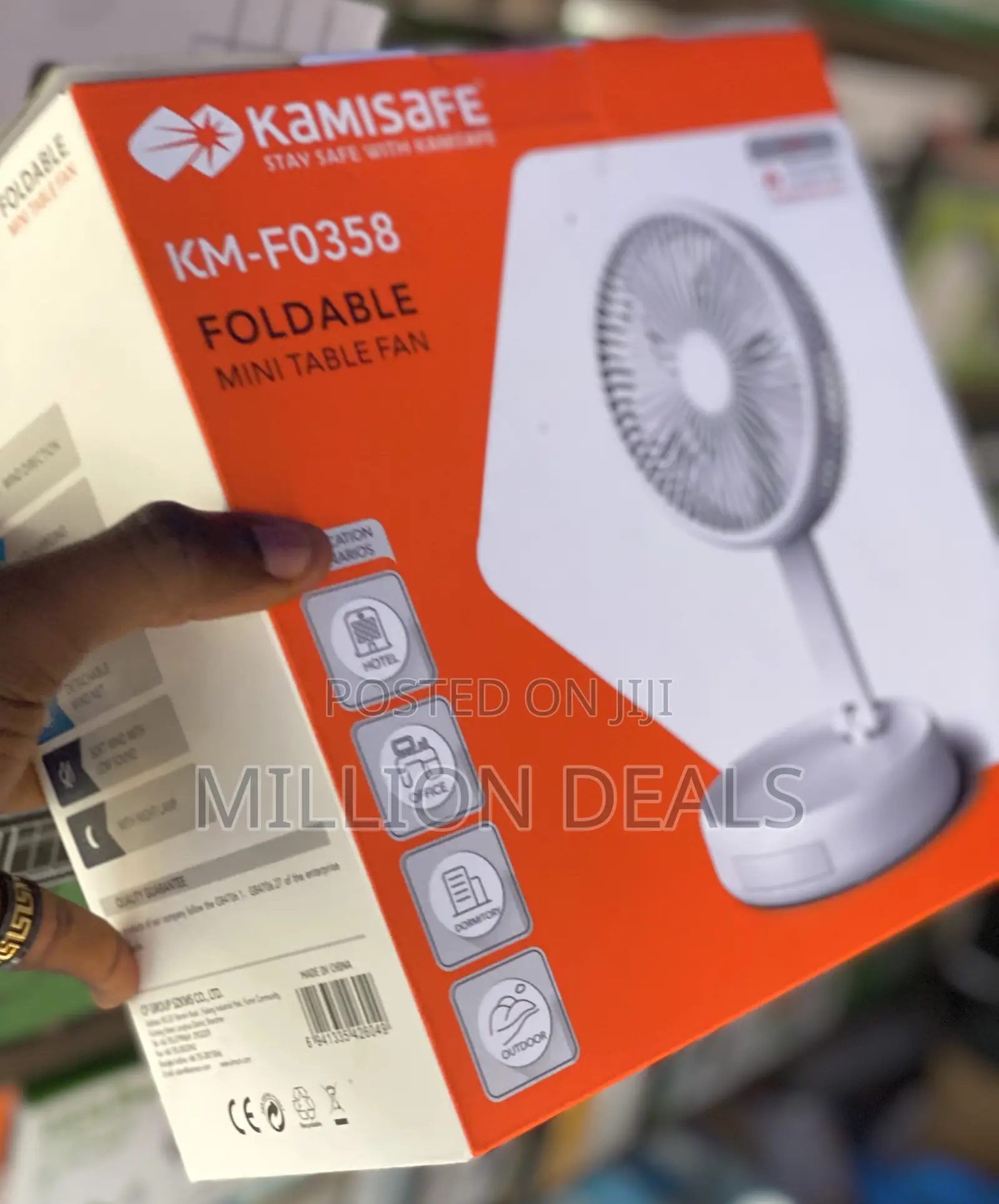 Foldable Mini Table Rechargeable Fan
