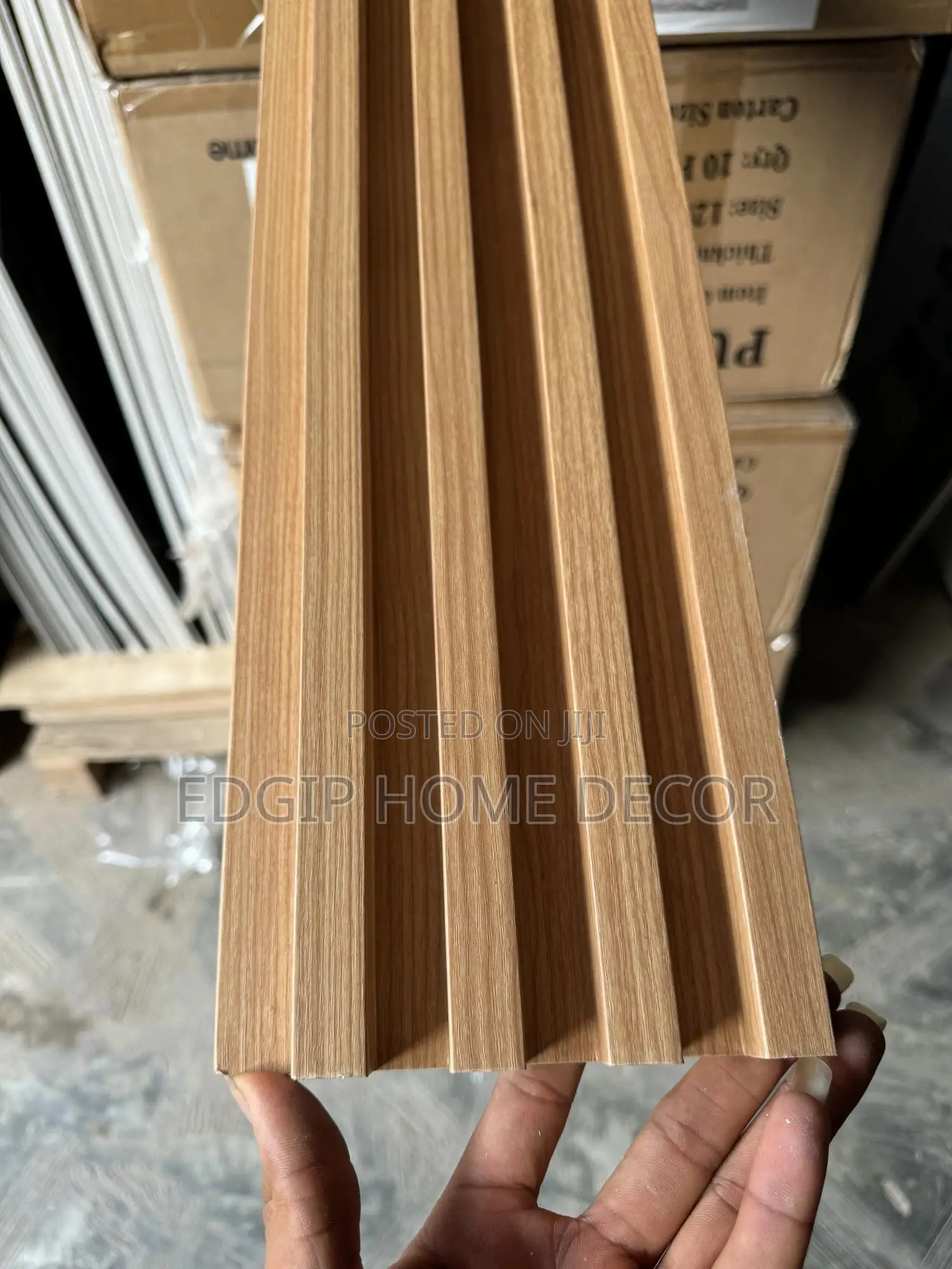 WPC Fluted Wall Panel 16cm Width, 2.9m Length