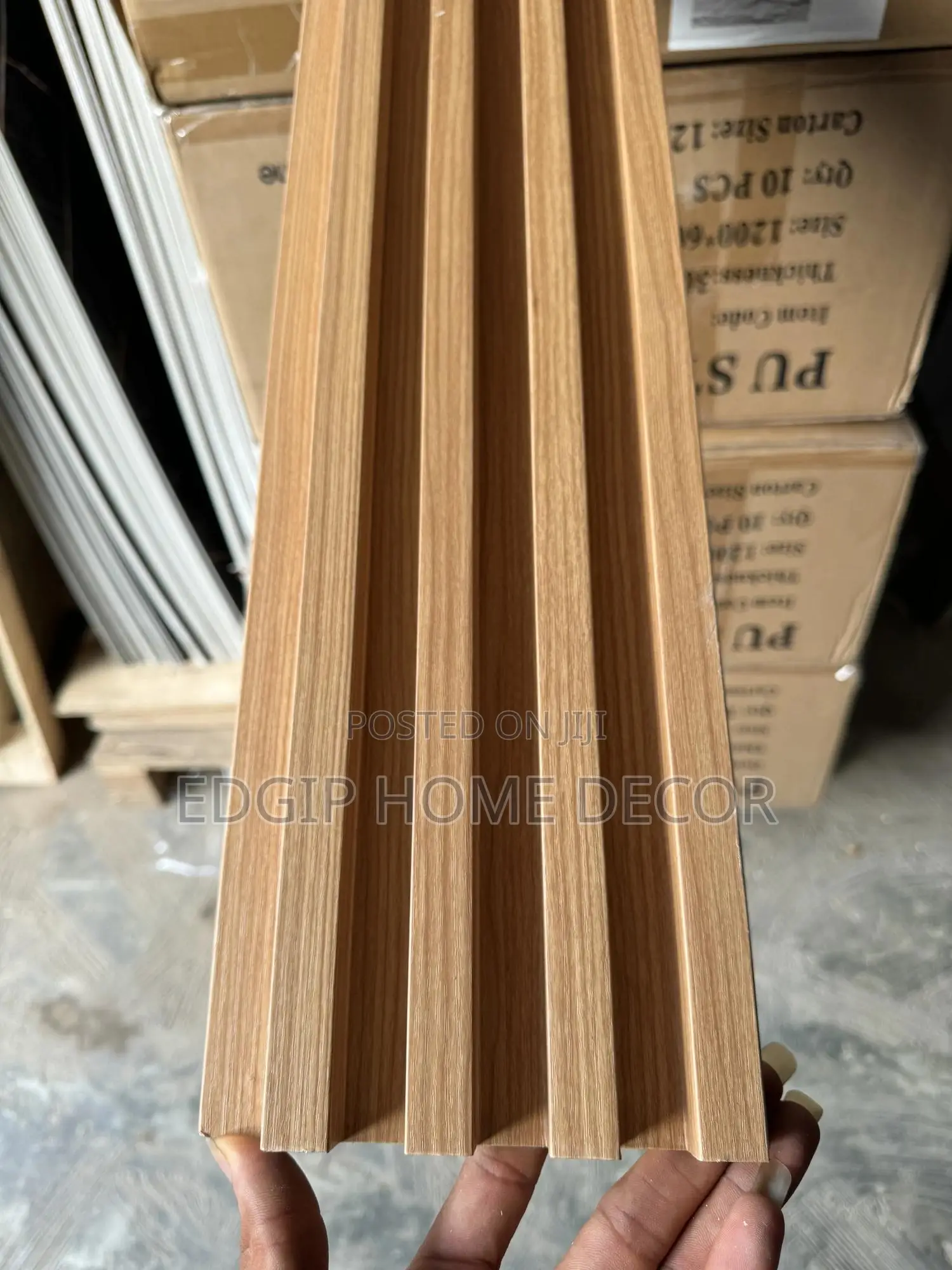 WPC Fluted Wall Panel 16cm Width, 2.9m Length