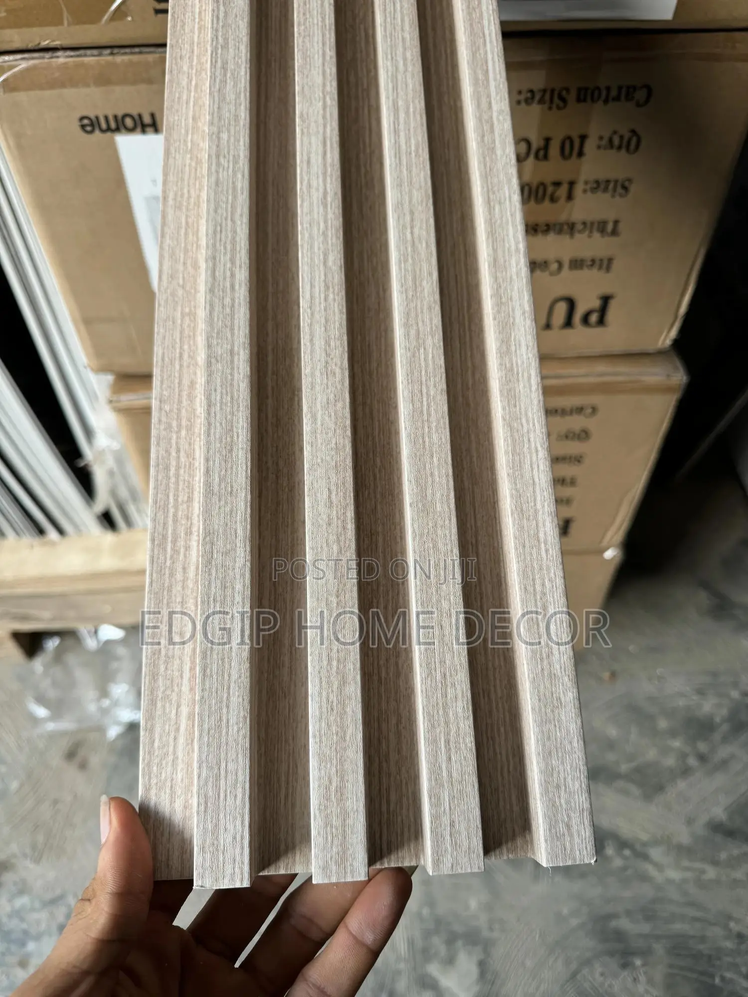 WPC Fluted Wall Panel 16cm Width, 2.9m Length