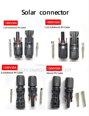 Solar Mc4 Connector 30a Cable 2.5/4/6/1omm2 1500vdc