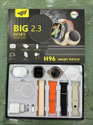 H96 Smartwatch With Power Bank, Speaker,Airpod and 4 Straps