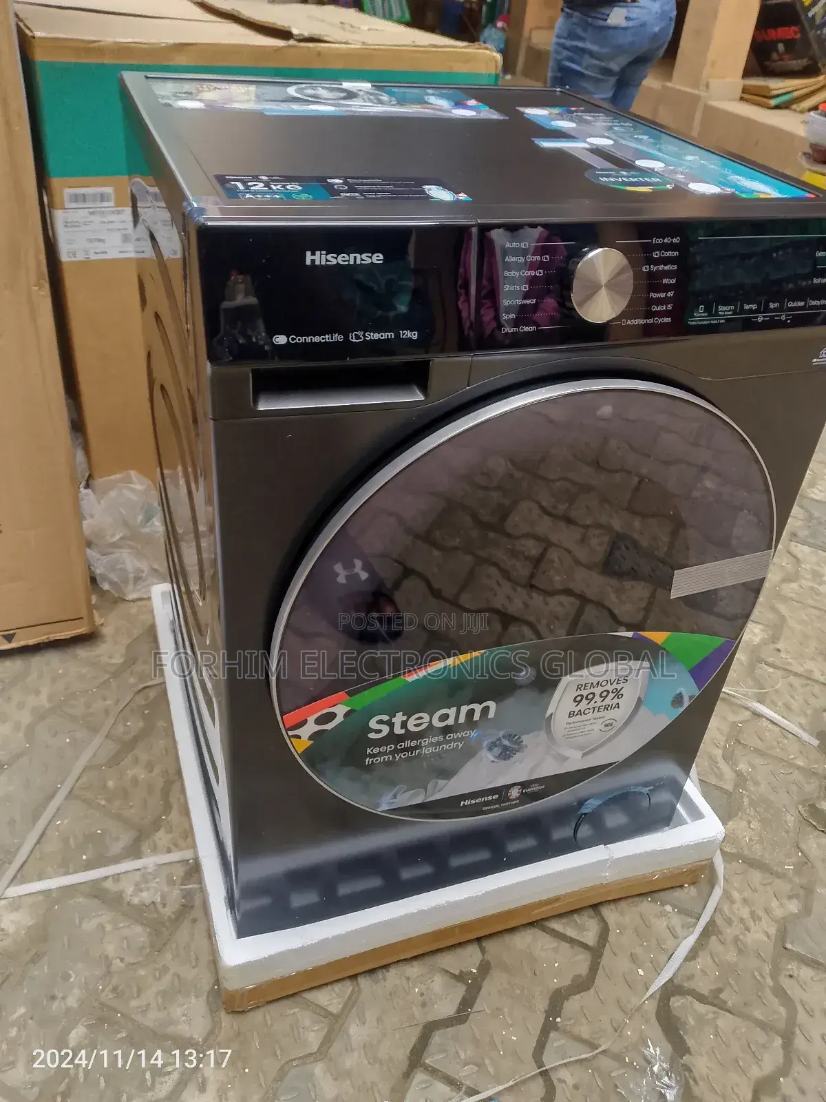 Hisense 12.0kg Automatic Washing Machine.