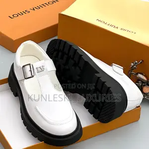 Original Louis Vuitton Patent Leather Shoe Sandals for Men