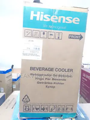 Inside LED Light Hisense 91L Beverage Cooler Refrigeratofr