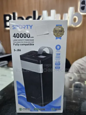 Sporty 40000mah Powerbank With 22.5w Fast Charge