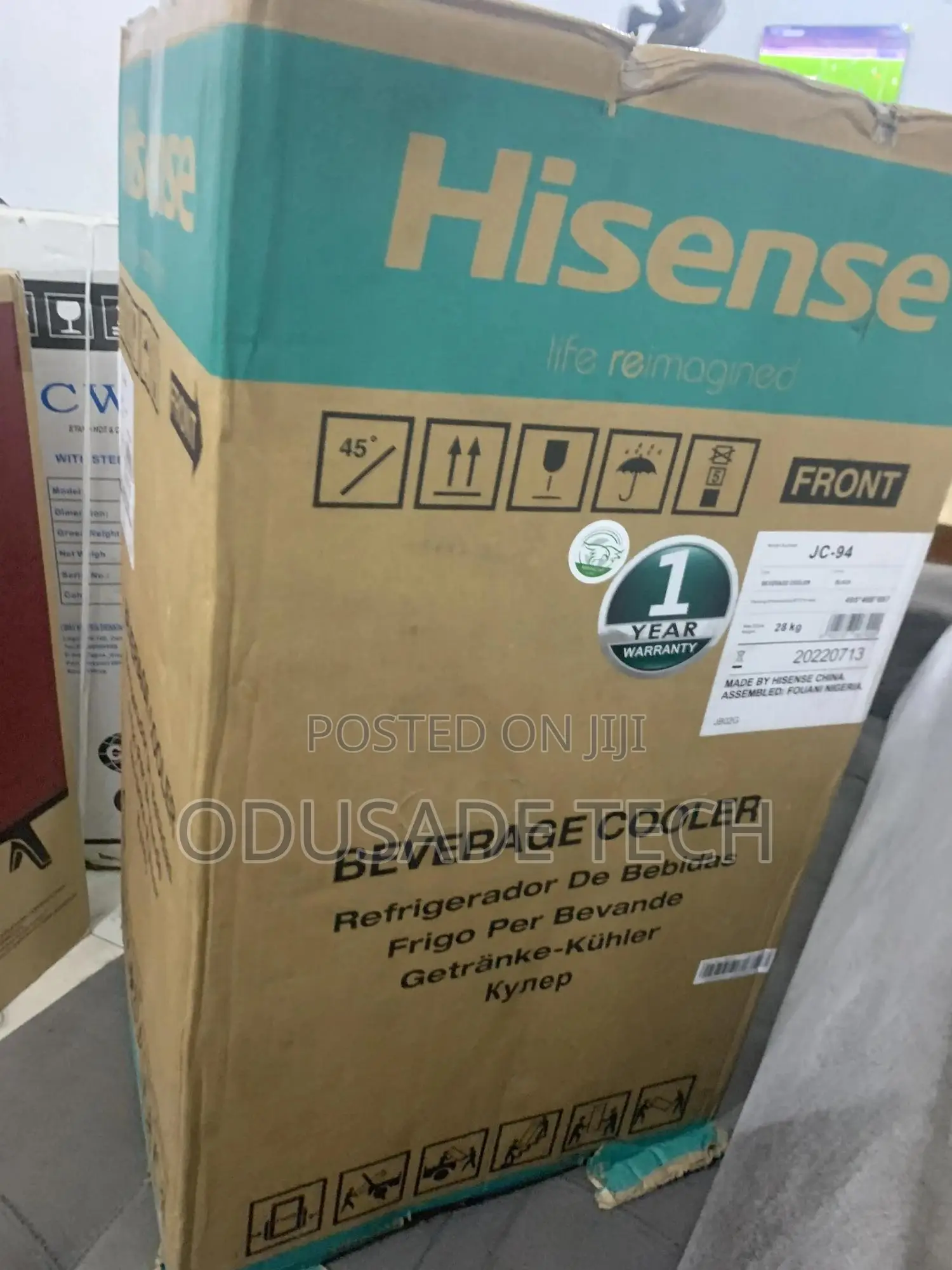 Chill Saver Hisense 91LITRES Chiller Showcase Fridgefl94cj