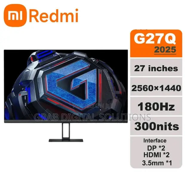 New XIAOMI Redmi G27Q 2025 Gaming Monitor 27′′ IPS 180hz - Grab