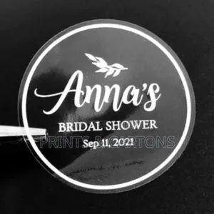 Printed White Transparent Stickers