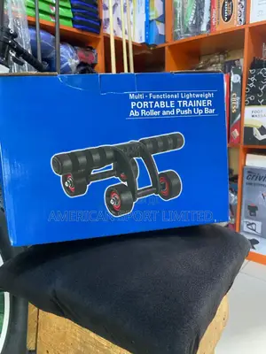 Portable Trainer Ab Roller and Push-Up Bar