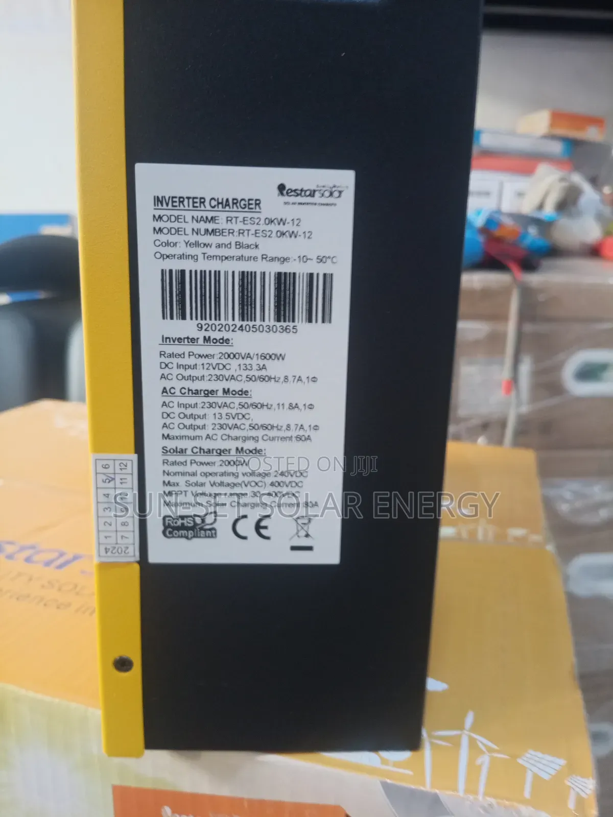 Restar Inverter Restar Solar Hybrid Inverter 2kva 12v and 1year Warranty. - SUN-SET ...