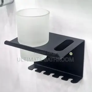 Black Wall Mounted Toothbrush Holder