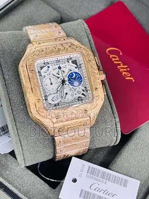 Photo - Original Cartier Chronograph Gold Chain Watch Is Available