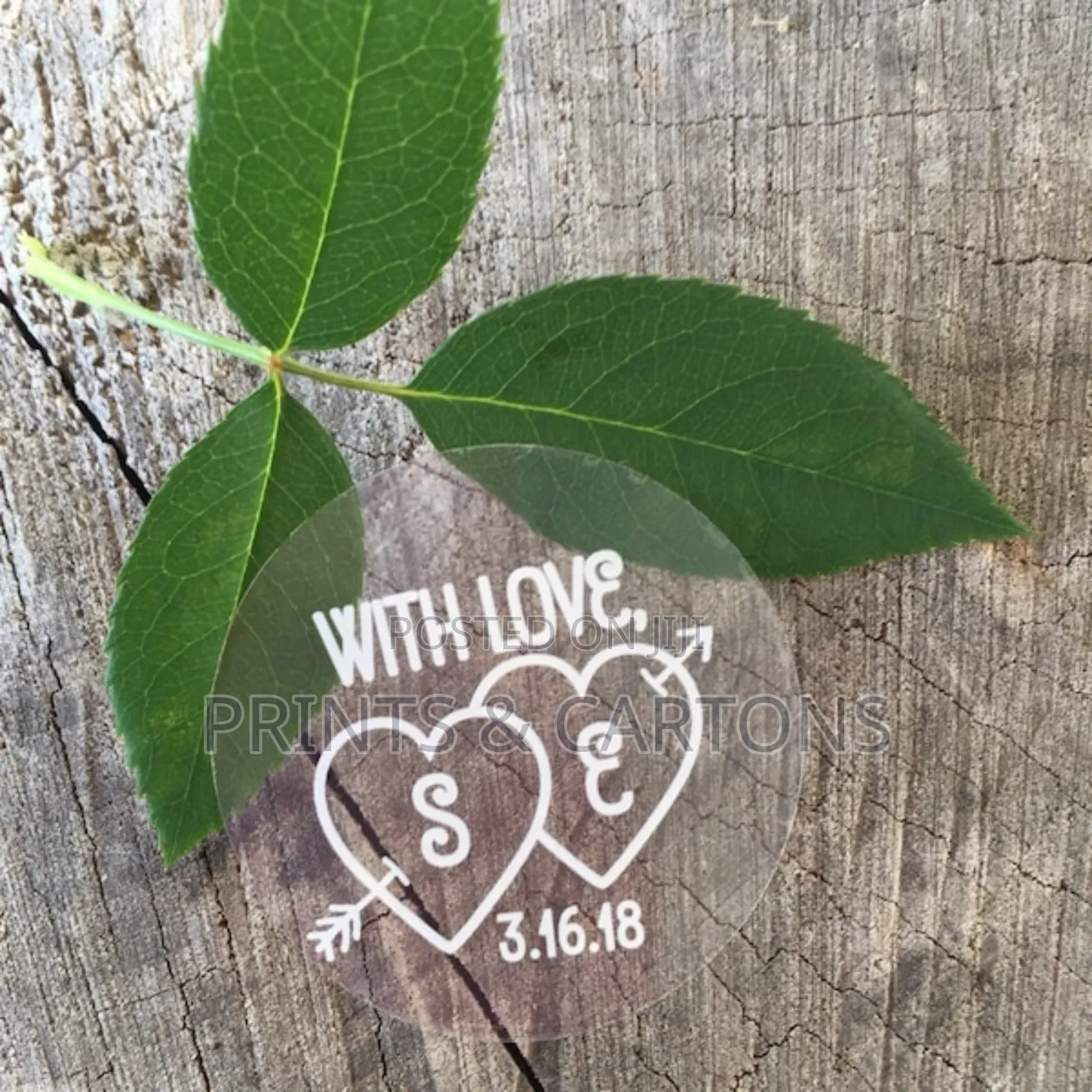 Branded White Ink Stickers
