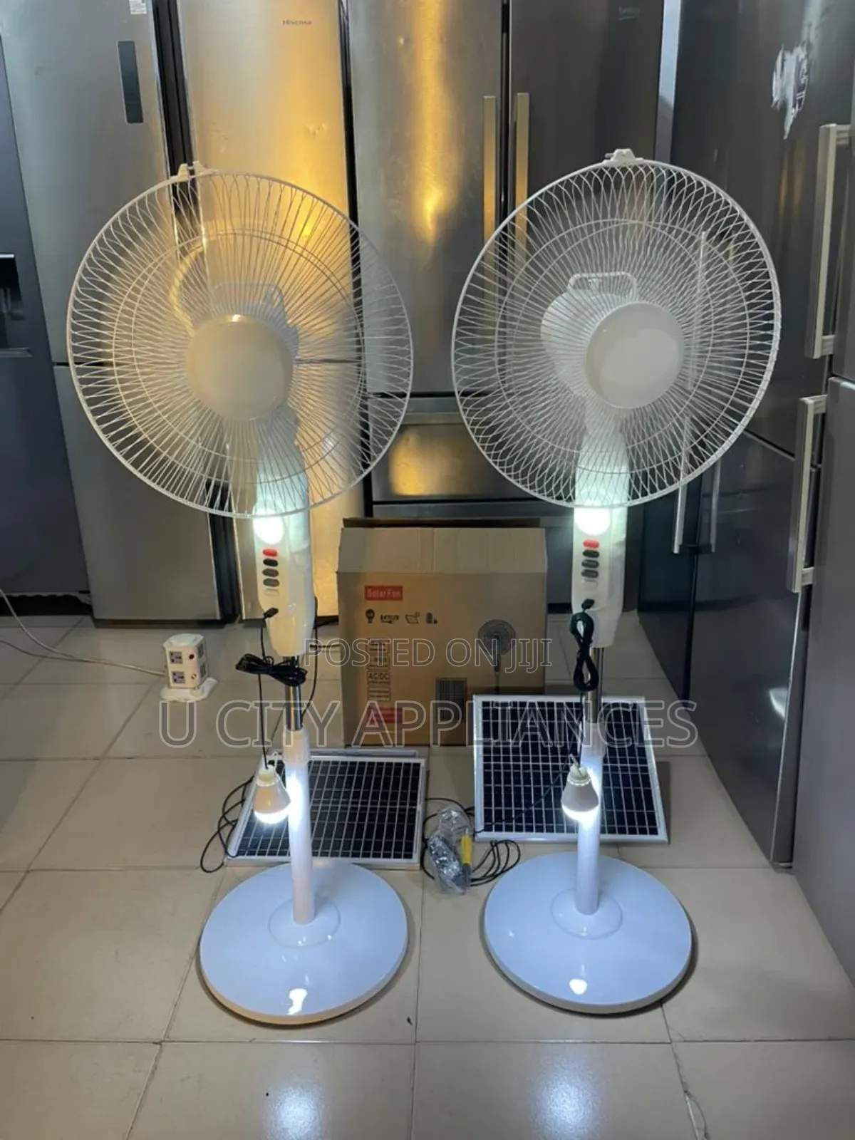 Solar Triple Action Rechargeable Fan