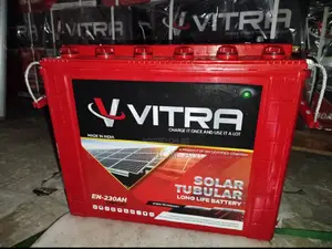 VITRASOLAR 230ahs Tubular Battery Very Quality With Warranty