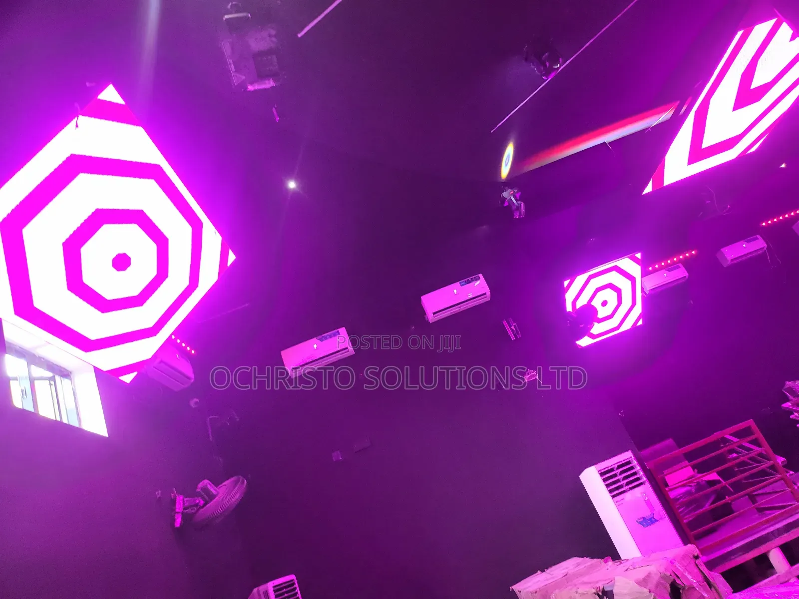 Club Video Screen and Lighting