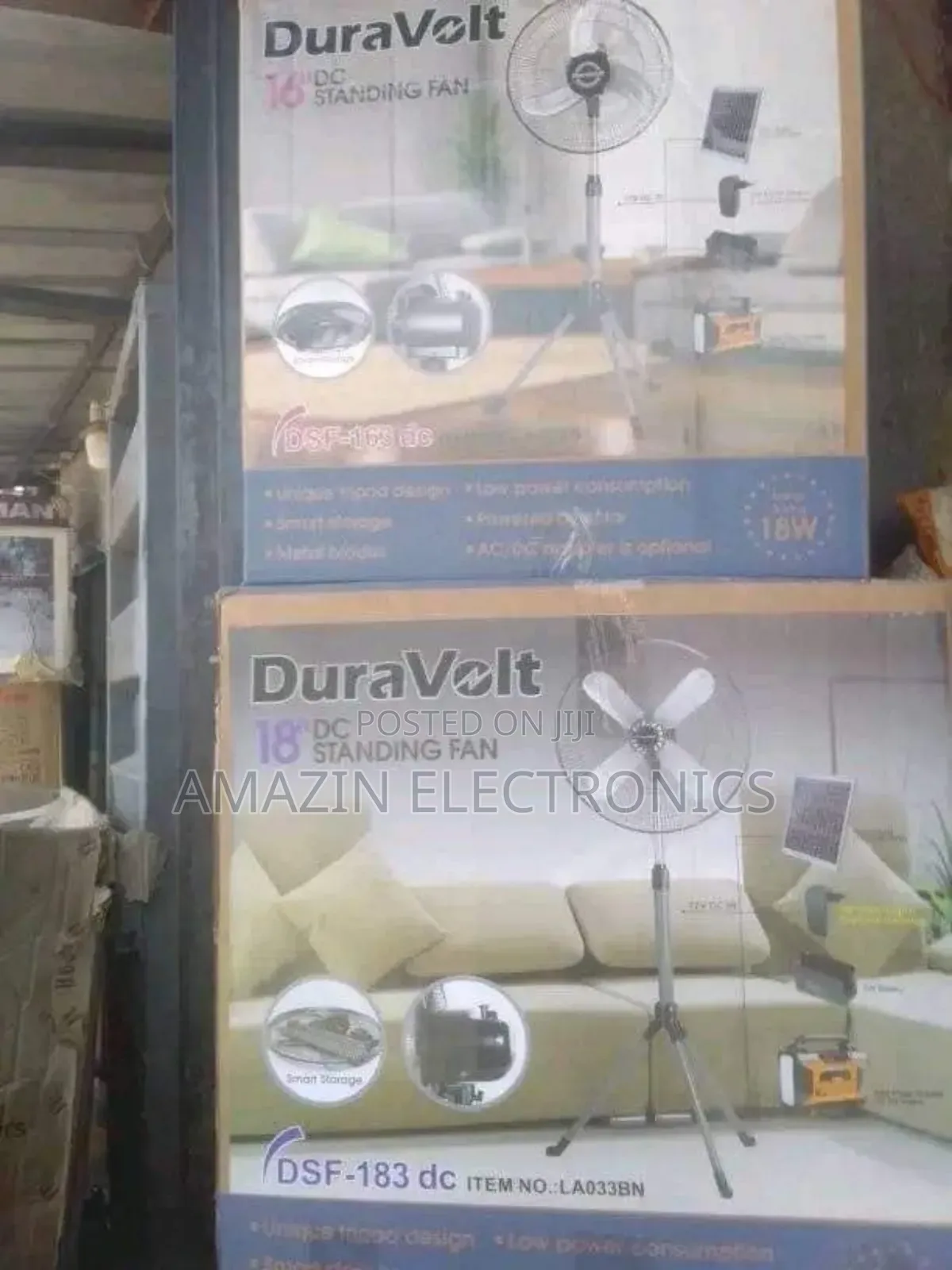 Duravolt A.C D.C Solar Standing Fan