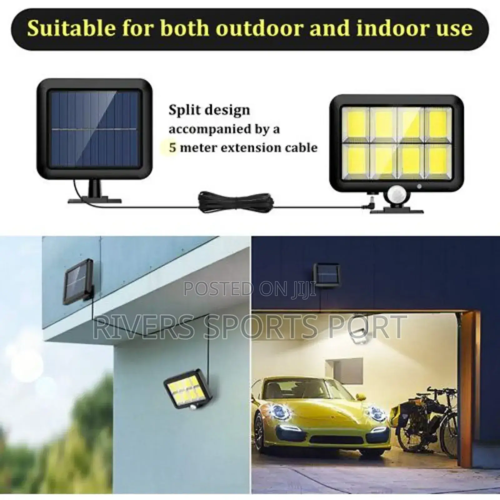 160 COB Leds Solar Lights With Motion Sensor and Solar Panel